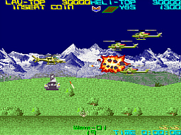 画像ギャラリー No.002のサムネイル画像 / 「アーケードアーカイブス シルクワーム」2月1日に配信。ヘリと戦闘車両を使って戦う,1988年に発売された横スクロールシューティング