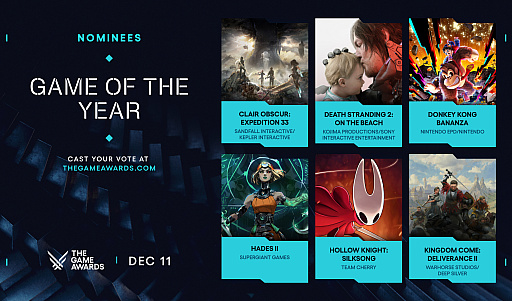 ���������꡼ No.002�Υ���ͥ������ / ��The Game Awards 2025�פΥΥߥ͡��Ⱥ��ʤ�ȯɽ�ˡ���Clair Obscur: Expedition 33�פ�GOTY��ޤ�10���������