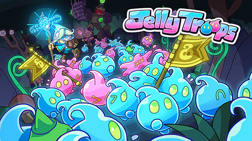 画像ギャラリー No.001のサムネイル画像 / スライムを使った“ぷにぷに旗とりバトル”ゲーム「Jelly Troops」,PC&Switch版を9月18日に同時リリース