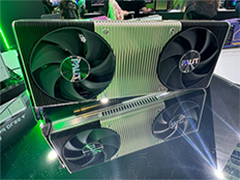 2スロットサイズでGeForce RTX 5090を搭載したグラフィックスカードのコンセプトモデルをPalitブースで展示