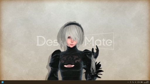 画像ギャラリー No.002のサムネイル画像 / 「Desktop Mate」,新DLC「NieR:Automata ヨルハ二号B型」を配信開始。2Bらしい動きを細部まで再現