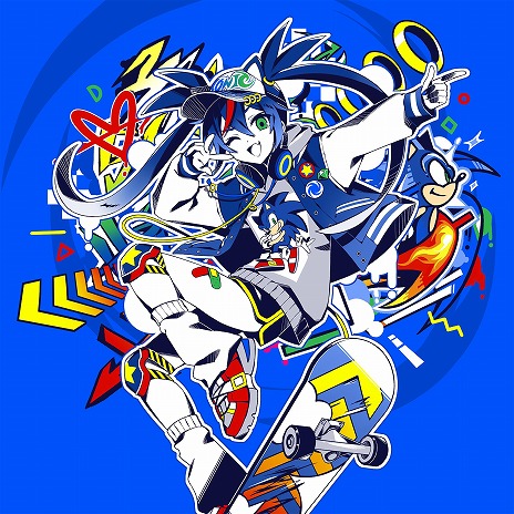 画像ギャラリー No.004のサムネイル画像 / 「ソニック」×「初音ミク」コラボ第3弾「ジェットブラック」のMVを公開。雄之助氏書き下ろしのスタイリッシュな楽曲を収録