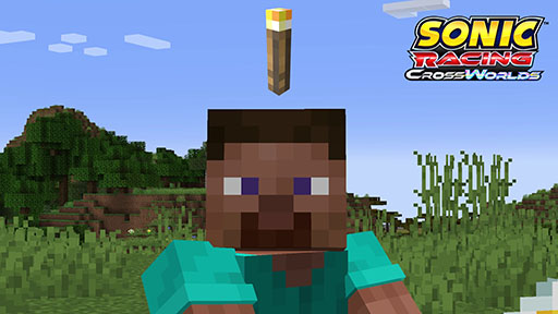 画像ギャラリー No.003のサムネイル画像 / 「ソニックレーシング クロスワールド」,有料DLC第1弾「マインクラフト」を本日リリース