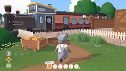 画像ギャラリー No.002のサムネイル画像 / ほんわか列車ライフシム「ロコモト Locomoto」,Switch版を本日発売。蒸気機関車の車掌となって,動物の乗客たちを世話していこう