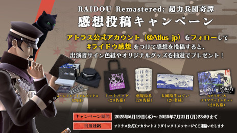 ꡼ No.003 | RAIDOU Remastered: ĶʼĴסȯ䡣бԥ󿧻䥪ꥸʥ륰å봶ƥڡ󤬥
