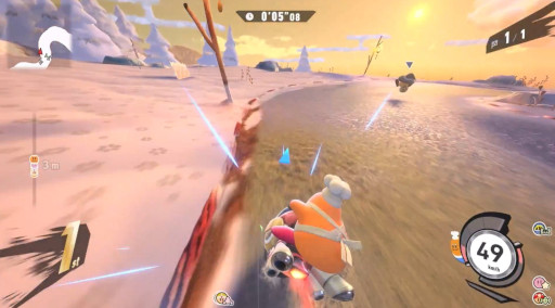 画像ギャラリー No.004のサムネイル画像 / 「カービィのエアライダー」桜井氏が新コース「フォーリス」の解説動画を公開。ダイナミックな滝下りのあるダウンヒル