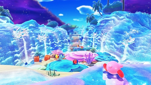 画像ギャラリー No.005のサムネイル画像 / 「星のカービィ ディスカバリー Nintendo Switch 2 Edition + スターリーワールド」,本日発売。流星の影響で変貌した新世界で新たな冒険が始まる