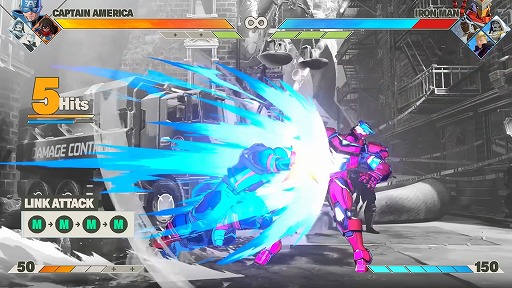 画像ギャラリー No.007のサムネイル画像 / 「MARVEL: Tōkon Fighting Souls」のガイド動画が公開に。4人チームで体力共有,ボタン連打コンボなど,ゲームの核となるシステムをチェック