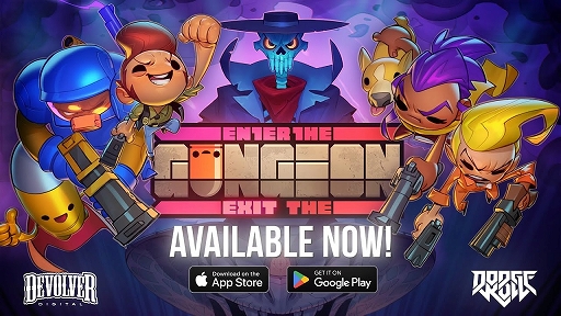 ���������꡼ No.001�Υ���ͥ������ / ��Enter The Gungeon�ס�Exit the Gungeon�פ�iOS/Android�Ǥ���꡼���������ǤȤ��ƥ���饤���ϥץ쥤�䥲���ȥ������ɲ�