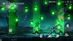 画像ギャラリー No.005のサムネイル画像 / スマホ版「BlazBlue Entropy Effect」本日配信。現実と仮想が融合した世界を何度もループし,能力を引き継ぎながら戦う2DローグライトACT