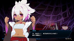 画像ギャラリー No.003のサムネイル画像 / 少女に変化した二振りの神通刀が悪鬼羅刹を切り伏せる。和風弾幕シューティング「百合太刀降魔伝」,Switch版を本日発売