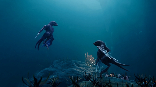 画像ギャラリー No.007のサムネイル画像 / 鳥類の末裔トゥアイの1羽として,氷河期が訪れた6500万年後の海で生き抜く。アクションADV「グレイシャード」,Switch2版が今冬発売決定