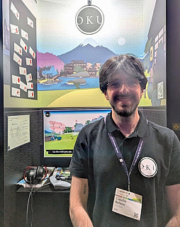 ���������꡼ No.009�Υ���ͥ������ / ���դ򽸤ᡤ����Ĥम��ƻ�򳫤������ܤ��ǲ�Τ褦�ʥӥ��奢�뤬����Ū�ʡ�OKU�פϡ��ҤȤ���Τ���ʤ�ι��������Τ��륢�ɥ٥���㡼�������gamescom��