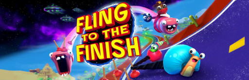 画像ギャラリー No.003のサムネイル画像 / 「Fling to the Finish」,PS/Xbox/Switch版を発売。2人のプレイヤーが伸縮性のあるロープで結ばれて走る,カオスな協力型のレースゲーム