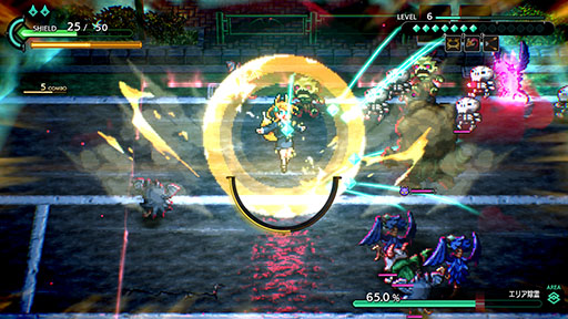 画像ギャラリー No.004のサムネイル画像 / 大量に押し寄せる敵を倒していく爽快感重視の全方位シューティング「宵祓い探偵ミアズマブレイカー Nintendo Switch 2 Edition」,今秋に発売決定