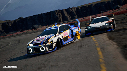 画像ギャラリー No.005のサムネイル画像 / Milestoneの名作レースゲームをリメイクした「Screamer」は,独特なドリフト操作がクセになる。ポリゴン・ピクチュアズによるカットシーンにも注目