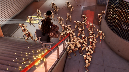 画像ギャラリー No.004のサムネイル画像 / オフィスチェアに乗りこみ,襲い来るオフィス用品たちをなぎ倒せ! 「Last Man Sitting」,Steamでオープンベータを開始