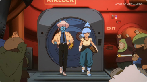 画像ギャラリー No.001のサムネイル画像 / レトロなアニメ調に描かれた世界を冒険する2人協力プレイADV「Orbitals」が発表に。Switch2向けに2026年発売