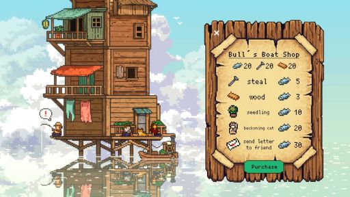 画像ギャラリー No.007のサムネイル画像 / 釣りで素材を集め,家を高くしていく静かな放置建築ゲーム「CELESTAY」,Steamストアページを公開。家が高くなれば,見える星座が増える