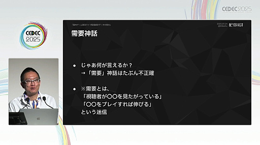 ���������꡼ No.025�Υ���ͥ������ / �����ͥ���Ͽ���������Ƥ⡤�ӥ��ͥ��Ʒ�˹��פ����������ۿ��ԤˤϽв񤨤ʤ������ȥ꡼�ޡ��μ¾�����ץǡ����Ǹ����CEDEC 2025��