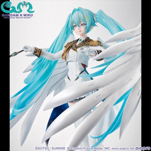 画像ギャラリー No.011のサムネイル画像 / ウイングガンダムゼロ EWモチーフの初音ミクフィギュアが登場。天使の翼が映える1/7スケールフィギュア