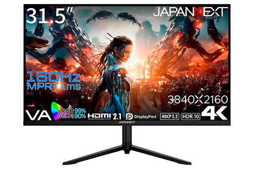 ꡼ No.002 | 4K160Hzɽб31.5VAվޡǥץ쥤JAPANNEXT顣4K144HzIPSվǥƱȯ