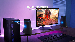 画像ギャラリー No.004のサムネイル画像 / 「PULSE Elevate ワイヤレススピーカー」,2026年発売決定。バッテリー内蔵でスピーカーをドックに載せることで手軽に充電できる