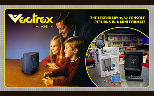 画像ギャラリー No.001のサムネイル画像 / バンダイから発売されたゲーム機「光速船」がミニ版として復活。「Vectrex Mini」のクラウドファンディングがKickstarterで実施中