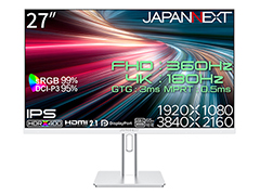 4K/180Hz�ȥե�HD/360Hzɽ�����б�����27�������ޡ������ǥ����ץ쥤��JAPANNEXT����ȯ���