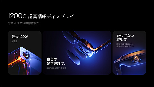 画像ギャラリー No.006のサムネイル画像 / 縦解像度が少し広くなったサングラス型ディスプレイ「VITURE Luma」シリーズが国内発売決定。上位モデルはジェスチャ操作も可能に